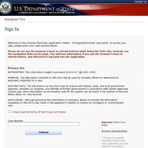 Cách kiểm tra tình trạng hồ sơ trên hệ thống CEAC